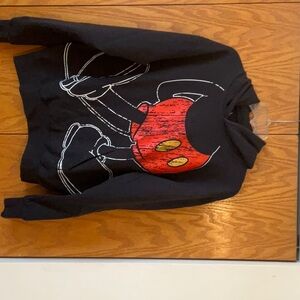 Disney Kids Black and Red Mickey Mouse Sweatshirt